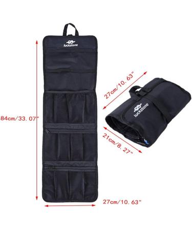 Mollytek Rock Climbing Gear Storage Bag - Foldable Waterproof D-Ring Quickdraw Organizer - 420D Oxford Cloth Black - Buy Online on GoSupps.com