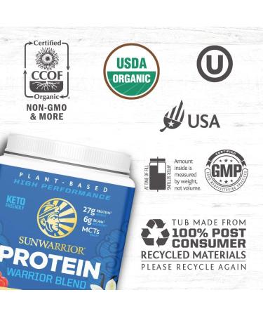 Buy Sunwarrior Warrior Blend Mocha - Organic Protein Powder 375g | International Shipping Available - Buy Online on GoSupps.com