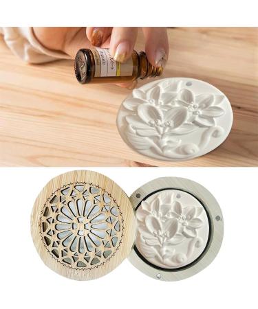 Essential Oil Diffuser Mini Stone Ornament | Aromatherapy Air Diffuser with Wooden Incense Box for Home & Office - Buy Online on GoSupps.com