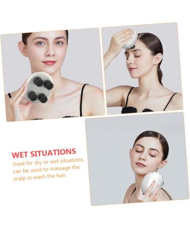 Frcolor Electrical Scalp Massager & Head Scraper - Mini Tool for Cats & Scalp Care - ABS Hair Massage Brush for Relaxation - Buy Online on GoSupps.com