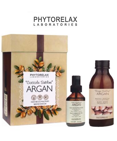 Phytorelax - Coccole Sublimi - 100ml multi-function dry oil + 250ml shower gel