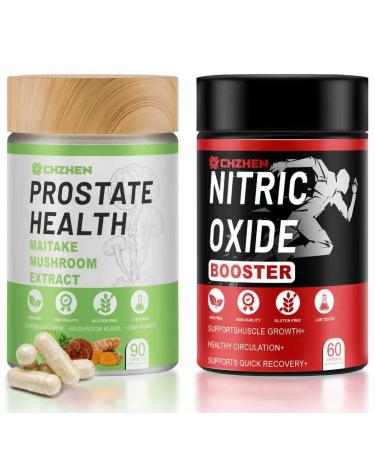 Prostate Health Support Supplement Saw Palmetto Turmeric L-Arginine L-Citrulline 180 Capsule Combo (1)