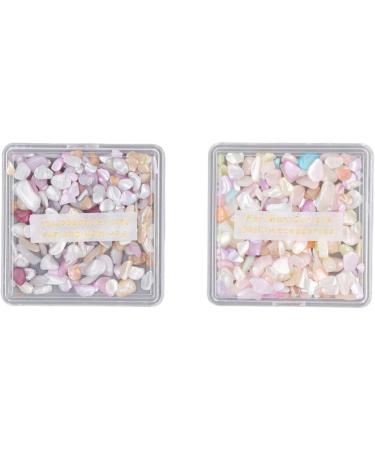 Seashell Slices Nail Art with Aurora Glitter Nail Decorations for UV Gel DIY - Buy Online on GoSupps.com