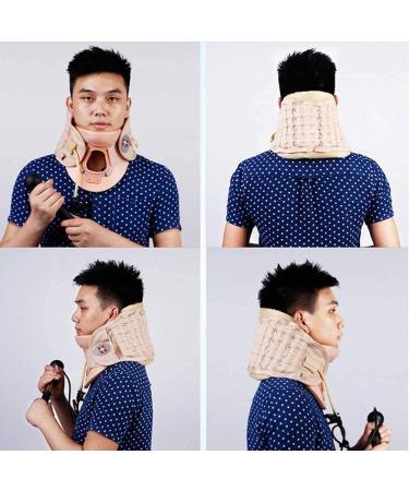 Safrol Neck Care Recovery Tool | Adjustable Neck Stretcher with Air Pump for Home Use | Decompression Collar for Neck Pain Relief - Buy Online on GoSupps.com