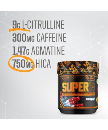 Beyond Yourself - SuperSET | Pre-Workout Formulated for Peak Performance & Insane Pumps | Dominate Savage Workouts with 300mg Caffeine 9g L-Citrulline + HICA Taurine & Agmatine | 40 Servings | Red White & Boom Red White and Boom - Buy Online on GoSupps.com