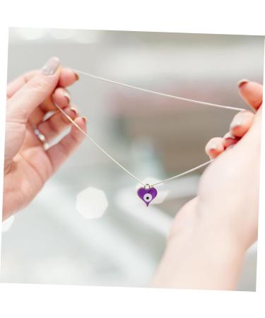 Lurrose 300 Pcs Heart Shaped Eye Material Heart Earrings Evil Eye Charm Pendants Round Apparel Resin Crafts - Buy Online on GoSupps.com