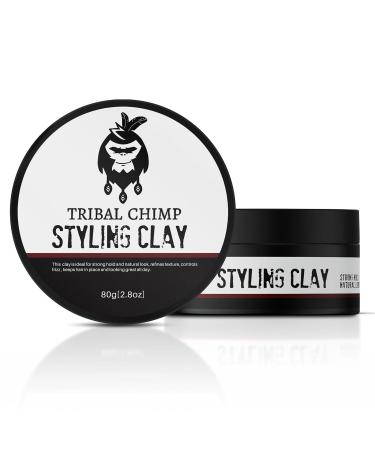 Styling Clay Matte Clay with Citrus Scent Hair Clay for Straight Curly Colored Hair 80g