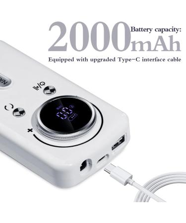 FRUJCDKI Electric Nail Turn 45000RPM Nail Drill Rechargeable Electric Nail File Professional Nail Drill with 6 Drill and Sanding Bands for Acrylics/Gels/Natural Nails (Powder) - Buy Online on GoSupps.com