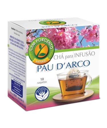 Cem Porcento - Lapacho Bark / Amapa bark / Pau D'Arco (Tabebuia impetiginosa L.) - 8 x 10 teabags (total: 80 teabags)