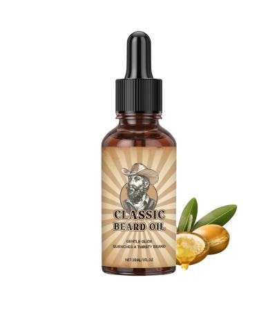 Beard Oil | 30ml Non-Sticky Moisturizing Conditioner | Men's Beard Oil for Care and Styling | For Dad Grandad Husband Enthusiasts Family Friends Adults
