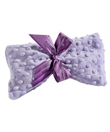 Sonoma Lavender Spa Mask  Heatable/Chillable Aromatherapy Eye Pillow with Lavender Infused Flaxseed Insert  Eye Compress for Stress Relief with Removable and Washable Cover (Lilac Dot)