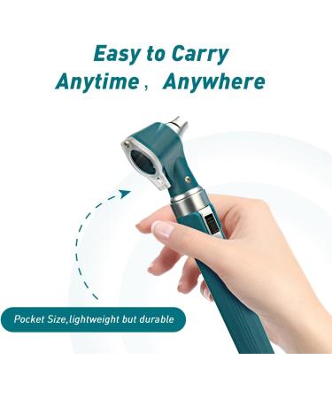 Scian Otoscope Ear Scope with Light Ear Infection Detector Pocket Ear Checker Kit with 3X Magnify lens & 8 Speculum Tips for Kids Elders Dogs Home Use (Green) - Buy Online on GoSupps.com