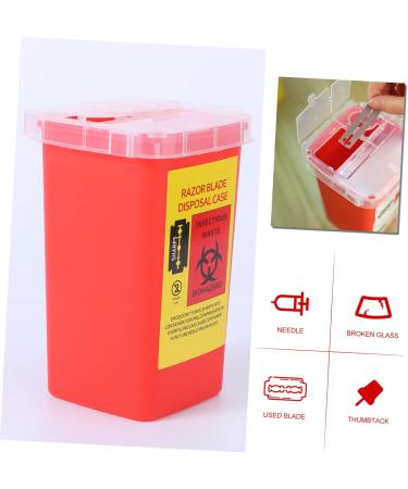 Doitool 5 STK Razor Blade Storage Case - Durable Disposable Container for Salon & Men s Grooming | Red 15.4x9.5cm - Buy Online on GoSupps.com