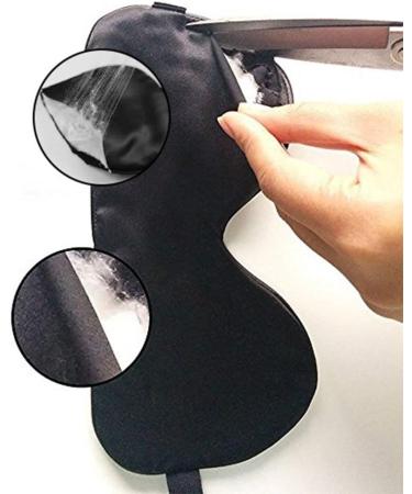 Shop Lulusilk 100% Silk Adjustable Sleep Mask - Premium Eye Mask for Men & Women - Black - Buy Online on GoSupps.com