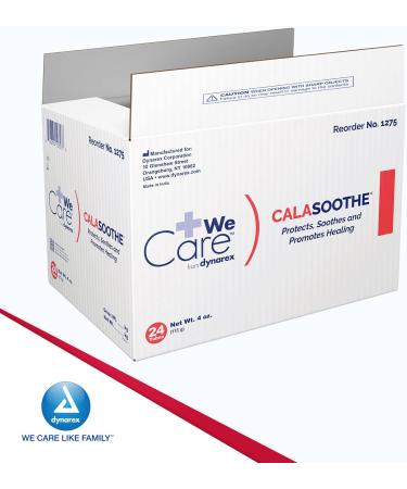 Dynarex CalaSoothe Skin Protectant Cream - 20% Zinc Oxide & 0.4% Menthol for Itch Relief Dryness & Rash - 4 oz Tubes Box of 24 International Shipping Available - Buy Online on GoSupps.com
