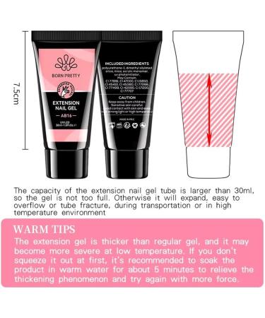  Born Pretty Born Pretty - Polygel - 30ml - Polygel Products - White Polygel - Polygel Pink - Polygel Glitter - Polygel Glitter - Polygel Nude - Extension Gel - Builder Gel (BP08 30ml) - Buy Online on GoSupps.com