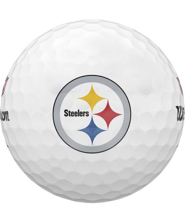 Wilson Duo Soft+ NFL Golf Balls - Pittsburgh White (12 balls) - Buy Online on GoSupps.com