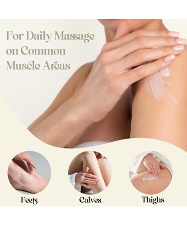 QAH Magnesium Cream for Muscle & Nerve Relief Sleep Massage Lotion with Lavender Oil & Aloe Vera | Fast Absorbing Non-Greasy | Suitable for All Skin Types 4 fl.oz. - Buy Online on GoSupps.com