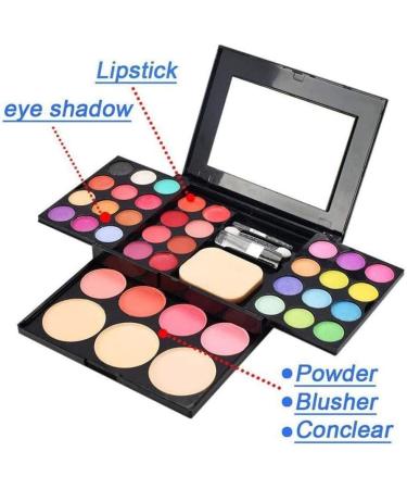 Make-up Palettes Professional Cosmetic Makeup Palette Set Kit-Eyeshadow & Blusher & Face Powder & Lip Gloss + 5Pcs Harry Wand Eyeshadow Makeup Brushes 5Pcs Wand+39 Eyeshadow Palette - Buy Online on GoSupps.com