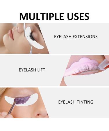 PERMANIA Lash Pads Eyelash Pads for Lash Extensions Eyelash Pads for Lash Lift Reusable Lash Pads Silicone Material for a Skin-Friendly Fit Cruelty-Free (White) - Buy Online on GoSupps.com