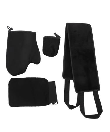 Self Tanning Mitt Applicator Self Tanner Mitt Applicator Whole Body Set with Back Strap Super Soft Cloth Sponge Waterproof Film for Tanning