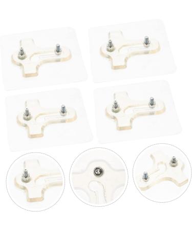 Alipis 8 Pcs Punch Stickers Heavy Duty Clothes Hanger Rack Transparent Seamless Hook No Adhesive Hooks 7.8X7.8X1.2CMx2pcs Transparentx2pcs - Buy Online on GoSupps.com
