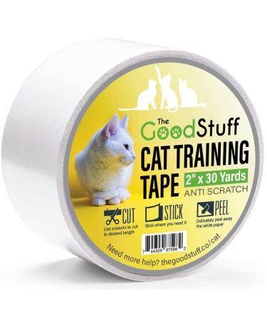 Cat Scratch Tape Furniture Protectors - Guard Your Couch, Doors and Furniture from Anti Scratches Deterrent Cat Training Tape - Great for Leather and Fabric Couches Extra Wide