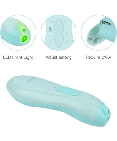 Baby Nail File Clipper Trimmer with Light - Electric & Professional Safe Baby Manicure Set in Green - Buy Online on GoSupps.com