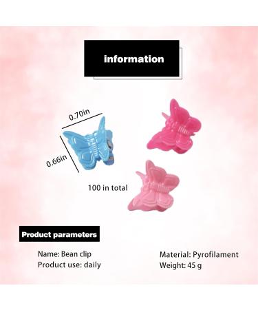 CLDURHGE 100 Pieces Colorful Flower Hair Clips Mini Plastic Hair Clips Small Hair Clips Girls Colorful Hair Clips for Baby Girls Girls Women Random Colour - Buy Online on GoSupps.com