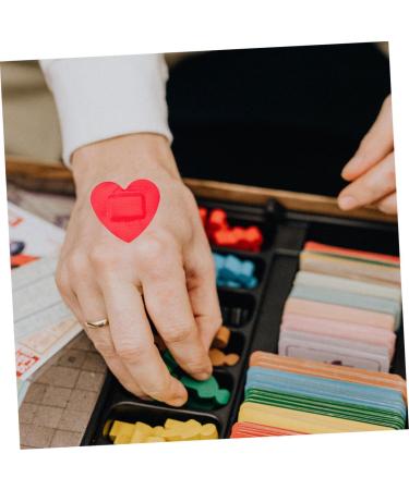 Beaupretty Heart Stickers Bandages - 10pcs Heart-Shaped Portable Patches for Protection | Breathable Bandages for All Ages - Buy Online on GoSupps.com