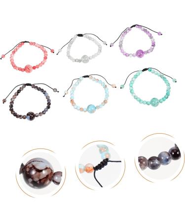 Doitool Handmade Motion Sickness Relief Bracelet Set - 24pcs Glass Beaded Bracelets for Women - Adjustable and Delicate Travel Decor - Assorted Colors - Buy Online on GoSupps.com