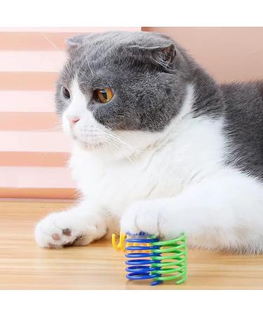 Xzhixiao 20-Part Cat Spring Toy Set | Colorful Coil & Feather Toys for Cats | Novelty Pet Companions | International Shipping - Buy Online on GoSupps.com