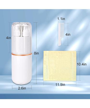 Travel Toothbrush Kit | 8-in-1 Tsa Approved Container (Carrara White) - Buy Online on GoSupps.com