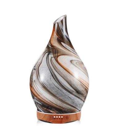 Porseme 280ml aroma diffuse glass hand blown diffuse for essential oils large humidifier ultrasound cool manure quiet 7 color-changing LEDs last 7 hours BPA free for apartment Elegant G8-280ML Deep Desert Aladdin Vase - Buy Online on GoSupps.com