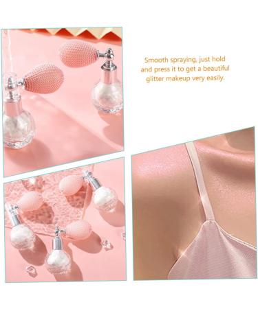FOMIYES Glitter Eye Shadow 2pcs High Gloss Dusting Makeup Eyeshadow Highlighter Powder Spray for Body Flash Powder Diamond Miss 1 count (Pack of 1) Pinkx2pcs - Buy Online on GoSupps.com