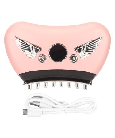 Electric Gua Sha Massager 16 Vibration Levels Hot Compress Skin Scraper Massage Brush Pink