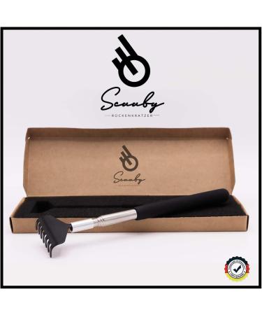 SCUUBY Telescopic Back Scratcher - High-Quality Stainless Steel Extends to 68cm | Perfect for Relieving Itch | Durable & Ergonomic Design - Buy Online on GoSupps.com