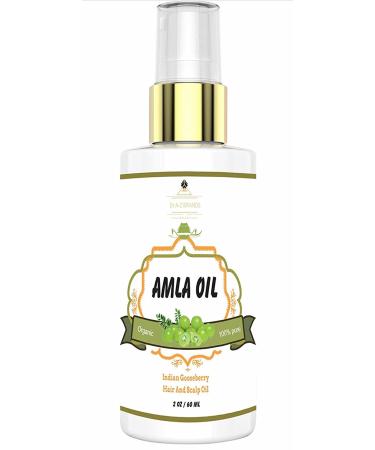 Amla Oil For Hair Growth - Indian Gooseberry Hair Oil   100% Pure Organic Amla Fruit oil Hair & Scalp Oil  Pure Alma Oil Virgin  Unrefined  Cold Pressed  Revitalize Grow Hair Therapeutic Grade As Slice Of Nature Alma Oil