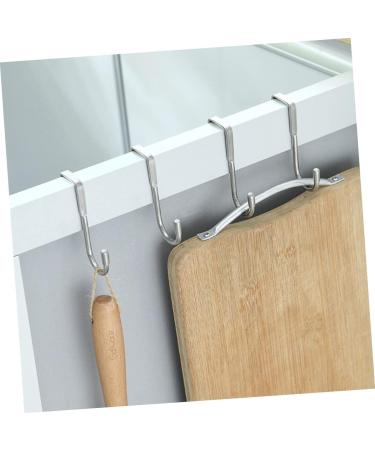 FUNOMOCYA 6pcs Over Cupboard Purse Hanger Door Hanger Hat Hooks Multifunction S Hook Stainless Steel 7.5X6.5CM Silver - Buy Online on GoSupps.com