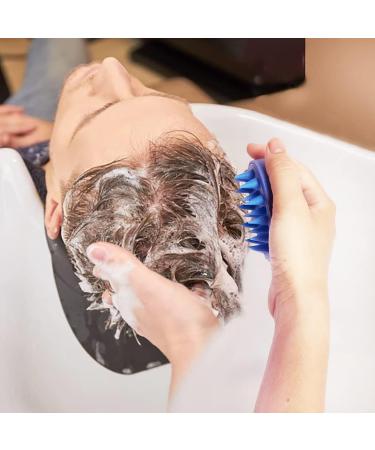 Hair Shampoo Brush & Scalp Massager - Soft Silicone Bristles for Scalp Health & Hair Growth (Blue) - Ideal for Wet & Dry Use - International Shipping Available - Buy Online on GoSupps.com