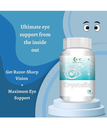 YANG Crystalix Eye Care Supplement to Improve Vision Blue Light & Digital Guard (Lutein Zeaxanthin)- 60 Capsules - Buy Online on GoSupps.com