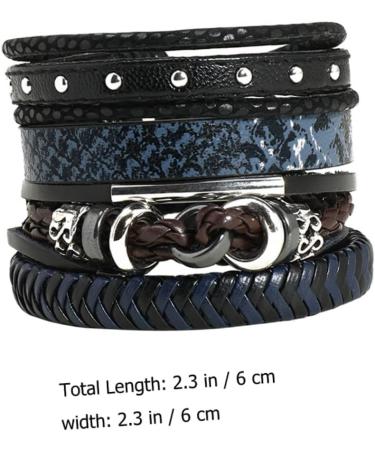 Abaodam Hair Pcs Bracelet hair jewelry spiral hair ties small hair ties hair ties for women adjustable hair ties for thick hair four piece set universal men and women artificial Leather - Buy Online on GoSupps.com