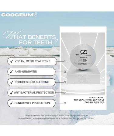 Natural Salt Tooth Powder | Fluoride-Free Remineralizing Formula for Sensitive Teeth | Vegan Gingivitis Treatment | 1.23 Oz | Made in Korea - Buy Online on GoSupps.com