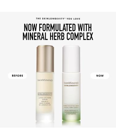 bareMinerals Skinlongevity Barrier Boosting Serum, 30ml, Vegan, Cruelty-Free & Dermatologist-Tested Mineral Herb Complex 30ml - Buy Online on GoSupps.com