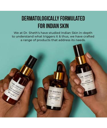 Dr. Sheth's Cica & Ceramide Face Serum | With 2% Squalane Marula Oil 1% Ceramide Complex & Centella Extract Face Serum For All Skin Types -30ml - Buy Online on GoSupps.com