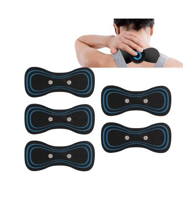 5 pieces of electrical massage pads cervical massage pads portable mini massager electrical patch for neck and shoulder-spondylose replacement pads massage plaster for cervical massage device