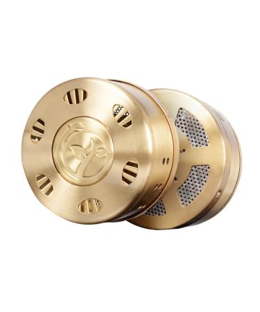 Magiclulu Kasten MOXA burn accessories Thermostat squeezing tool for hair color tubes Portable Moxibusion-Box Compact Moxibustion-Box Moxa holder MOXA burner medicines Moxa-Box 8x8cm Golden