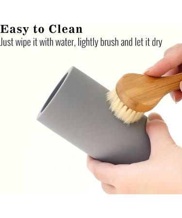 Organic Bamboo Toothbrush Holder & Bathroom Organizer Set | Eco-Friendly Toothpaste Makeup Brushes Razors | Travel-Friendly Design - Buy Online on GoSupps.com