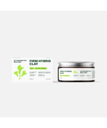 Scandinavian Biolabs Firm Hybrid Clay strong hold semimatte finish adds texture & volume plantbased formula water soluble 90 ml - Buy Online on GoSupps.com