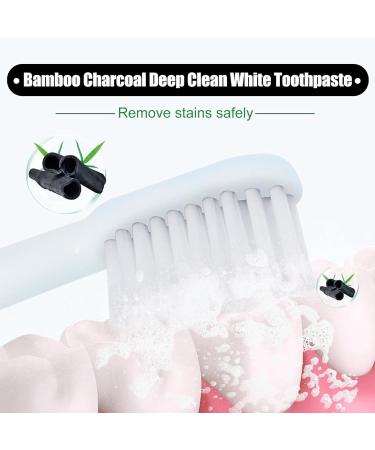 Yanjiayi Bamboo Charcoal Deep Toothpaste - Vegan & Organic Activated Charcoal for Deep Cleaning (2PCs) | Eco-Friendly Oral Care - Buy Online on GoSupps.com